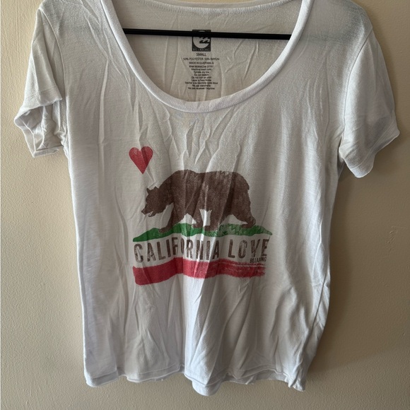 Billabong White California Love Graphic Tee - Picture 1 of 3